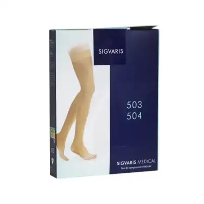 Sigvaris 503 Bas Cuisse Beige Clair Normal L à Bordeaux