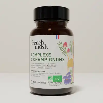French Mush Complexe 5 Champignons Bio Gélules Boîte De 56 à Soustons
