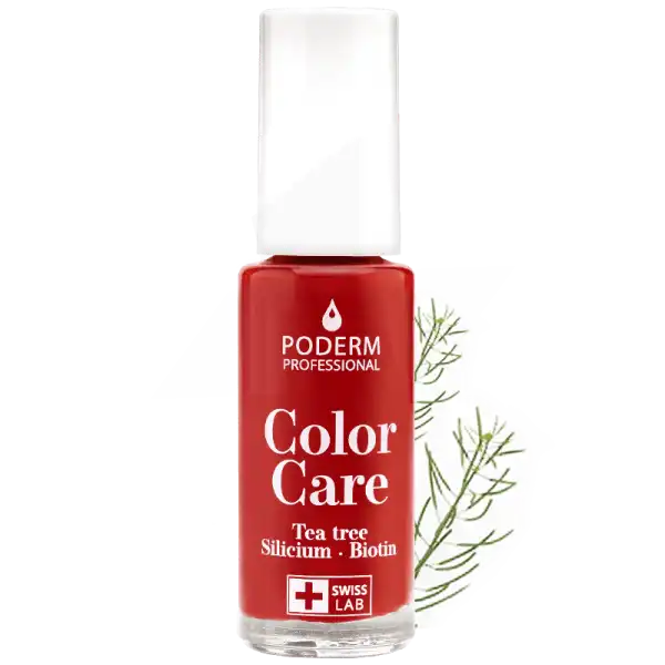 Poderm Vernis Color Care 253 Rouge Allure Fl/8ml