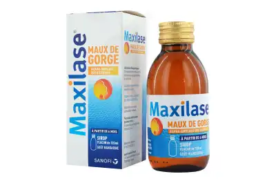 Maxilase Alpha-amylase 200 U Ceip/ml Sirop Maux De Gorge Fl/125ml à DIJON