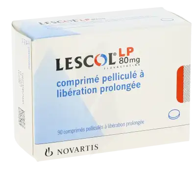 Lescol L.p. 80 Mg, Comprimé Pelliculé à Libération Prolongée à Dreux