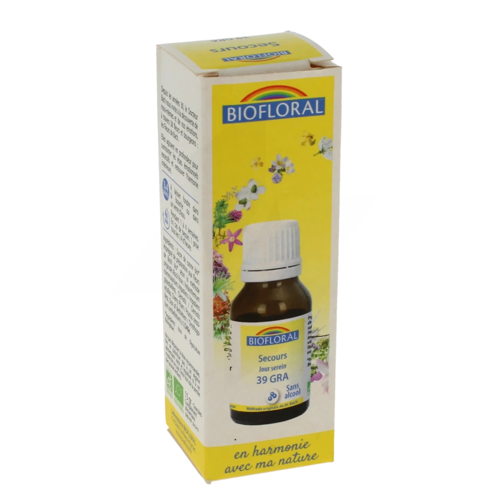 Biofloral Fleurs De Bach Secours Bio Gran T/18g