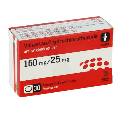 Valsartan/hydrochlorothiazide Arrow Generiques 160 Mg/25 Mg, Comprimé Pelliculé à VILLERS-LE-LAC