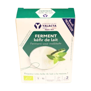 Yalacta Ferment Pour Kéfir De Lait Bio 2 Sachets/4g