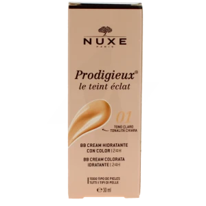 Nuxe Prodigieuse Le Teint Eclat Crème Bb Hydratante 24h Claire Tube De 30 Ml