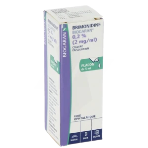 Brimonidine Biogaran 0,2 % (2 Mg/ml), Collyre En Solution