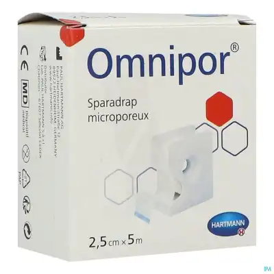 Omnipor® sparadrap microporeux 2,5 cm x 5 mètres - Dévidoir