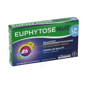 Acheter Euphytose Nuit LP 1,9mg Comprimés B/15 à Hendaye