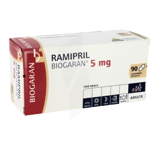 Ramipril Biogaran 5 Mg, Comprimé Sécable