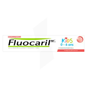 Fluocaril Kids Dentifrice Fraise 0-6 Ans T/50ml à Mathay