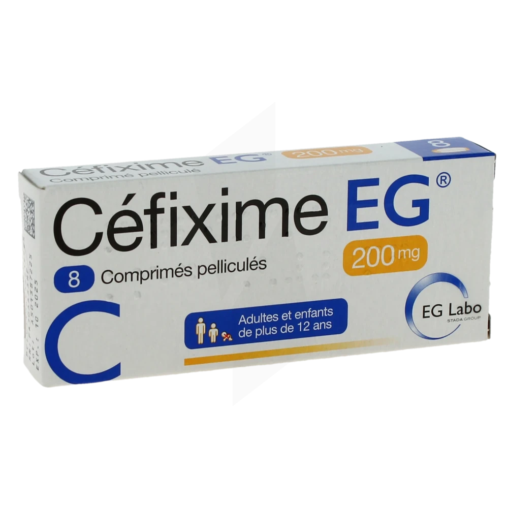 Cefixime Eg 200 Mg, Comprimé Pelliculé
