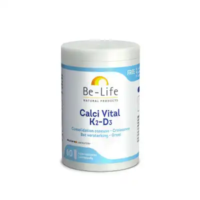 Be-Life Calci Vital K2 D3 Gélules B/60