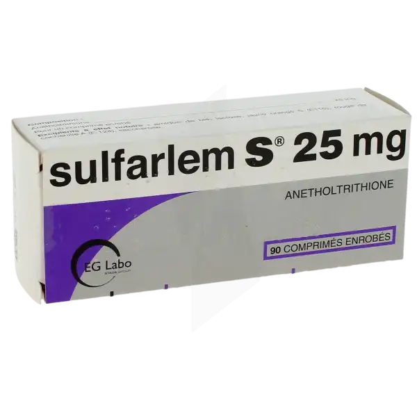 Sulfarlem S 25 Mg, Comprimé Enrobé