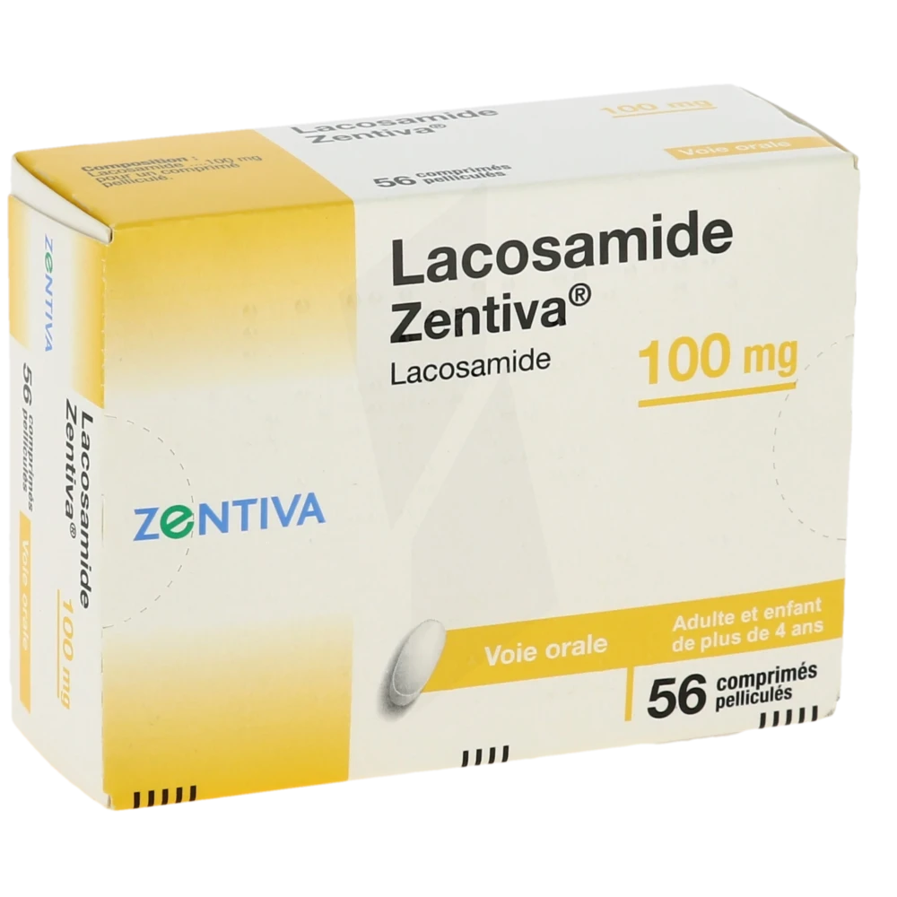 Lacosamide Zentiva 100 Mg, Comprimé Pelliculé