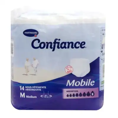 Confiance Mobile Slip 8g Absorbant Jetable Tm Sachet/14 à Entrelacs