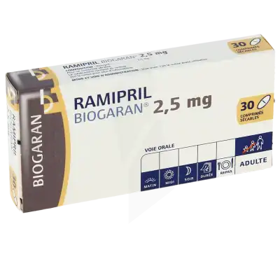 Ramipril Biogaran 2,5 Mg, Comprimé Sécable à TOULON