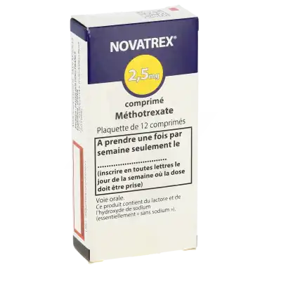 Novatrex 2,5 Mg, Comprimé à Abbeville