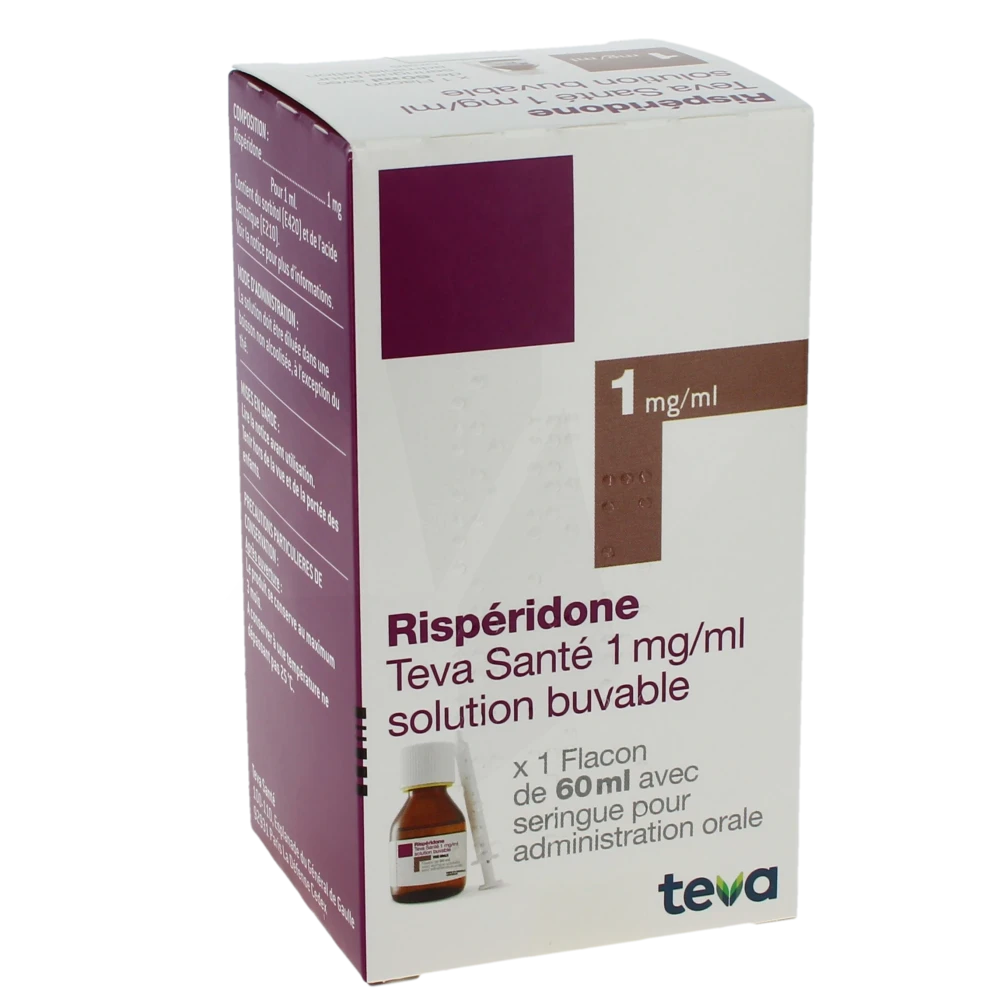 Risperidone Teva Sante 1 Mg/ml, Solution Buvable