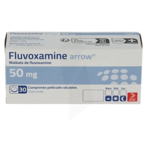 Fluvoxamine Arrow 50 Mg, Comprimé Pelliculé Sécable