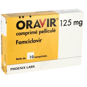 Oravir 125 Mg, Comprimé Pelliculé