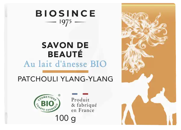 Biosince 1975 Savon De Beauté Lait D'Ânesse Bio Patchouli & Ylang Ylang 100g