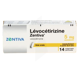 Levocetirizine Zentiva 5 Mg, Comprimé Pelliculé