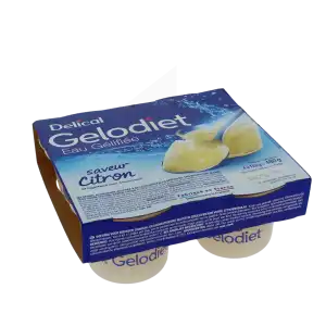 Gelodiet Eau Gélifiée Citron 4pots/120g à Hagetmau
