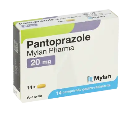 Pantoprazole Mylan Pharma 20 Mg, Comprimé Gastro-résistant à Paris