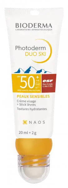Bioderma Photoderm Duo Ski Spf50+ Efs Visage Lèvres 20ml + Stick 2g