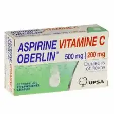 Aspirine 500 Mg Vitamine C Oberlin, Comprimé Effervescent à Bassens