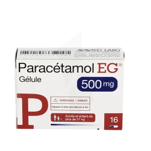 Paracetamol Eg 500 Mg, Gélule