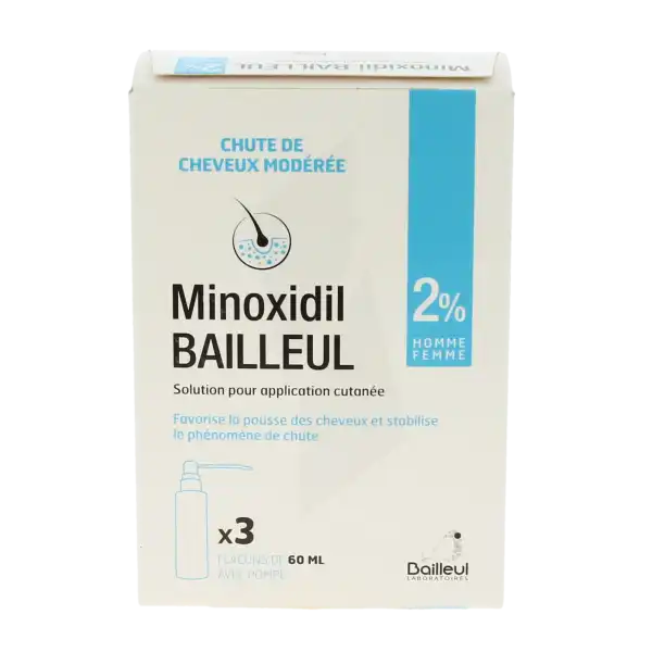 Minoxidil Bailleul 2 %, Solution Pour Application Cutanée