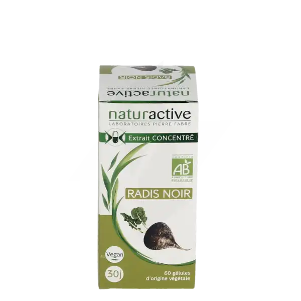 Naturactive Phytotherapie Radis Noir Bio Gél Pilulier/60