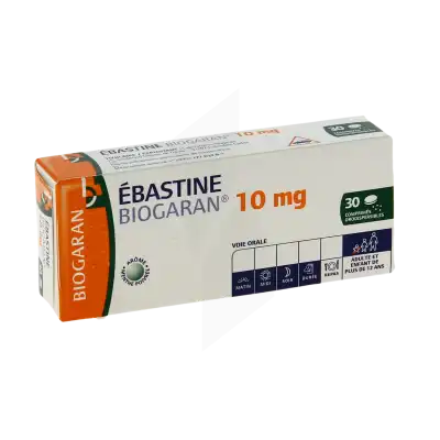 EBASTINE BIOGARAN 10 mg, comprimé orodispersible