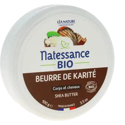 Natessance Karité Bio Beurre De Karité Bio Et équitable 100 G à Meaux