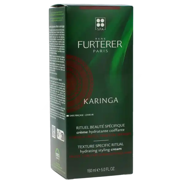 René Furterer Karinga Crème Hydratante Coiffante Sans Rinçage Tube De 150 Ml