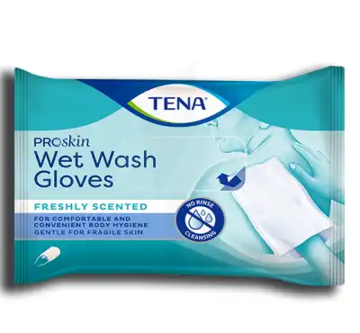 Tena Wet Wash Glove Gant Jetable Soft & Strong B/12 à Mérignac