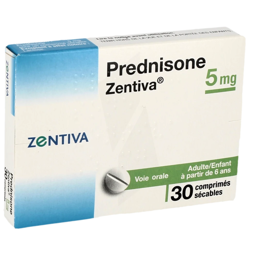 Prednisone Zentiva 5 Mg, Comprimé Sécable
