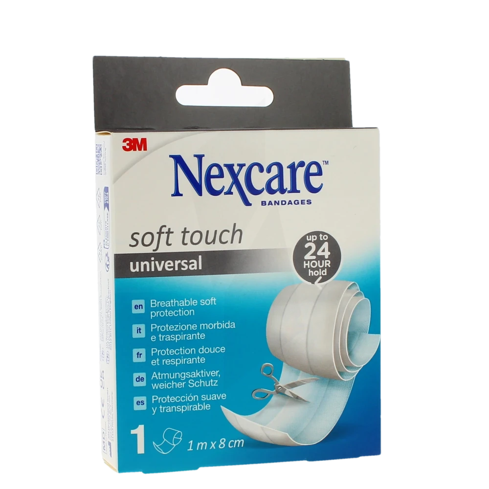 Nexcare Soft Touch Bande Blanc 1m X 8 Cm