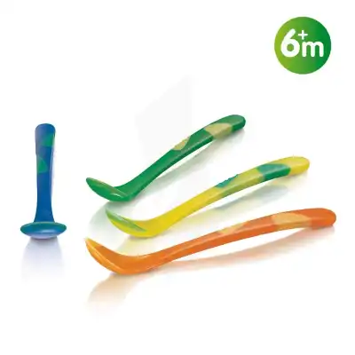 Nuby Cuillère à long manche thermosensible