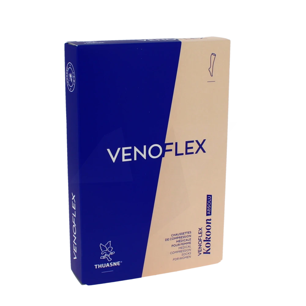 Venoflex Kokoon Absolu 2 Chaussette Mollet+ Femme Noir Taille 1n