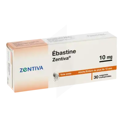 Ebastine Zentiva 10 Mg, Comprimé Orodispersible à VIC-LE-COMTE
