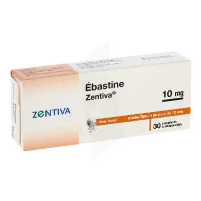 Ebastine Zentiva 10 Mg, Comprimé Orodispersible à Bordeaux