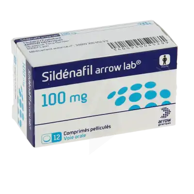 Sildenafil Arrow Lab 100 Mg, Comprimé Pelliculé à LIEUSAINT