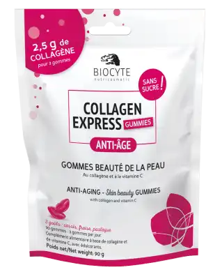 Biocyte Collagen Gummies Bonbon Sachet/30 à Beaujeu-Saint-Vallier-Pierrejux-et-Quitteur