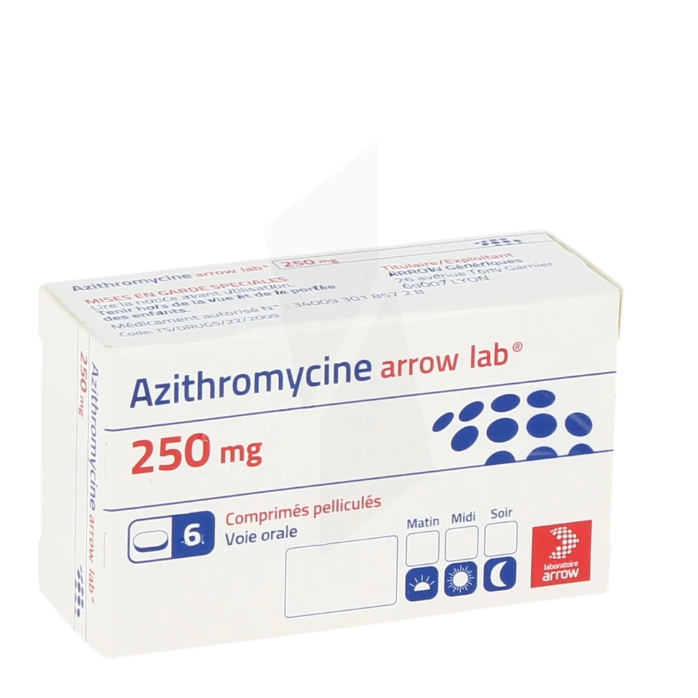 Azithromycine Arrow Lab 250 Mg, Comprimé Pelliculé