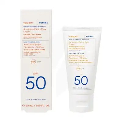 Korres Yaourt Spf50 Crème Gel Visage & Yeux T/50ml à CANEJAN