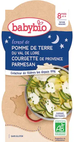 Babybio Bol Bonne Nuit Pomme De Terre Courgette Parmesan