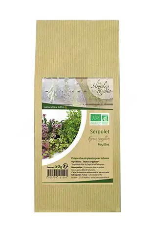 Laboratoire Altho Serpolet Bio, Plante Sèche, Feuille 50g