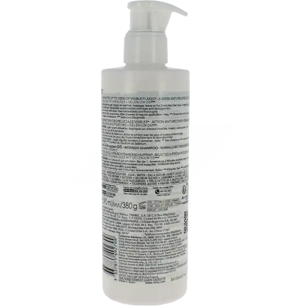 Vichy Dercos Technique Antipelliculaire Ds Shampooing Traitant Pellicules & Démangeaisons Cheveux Secs Flacon/390ml